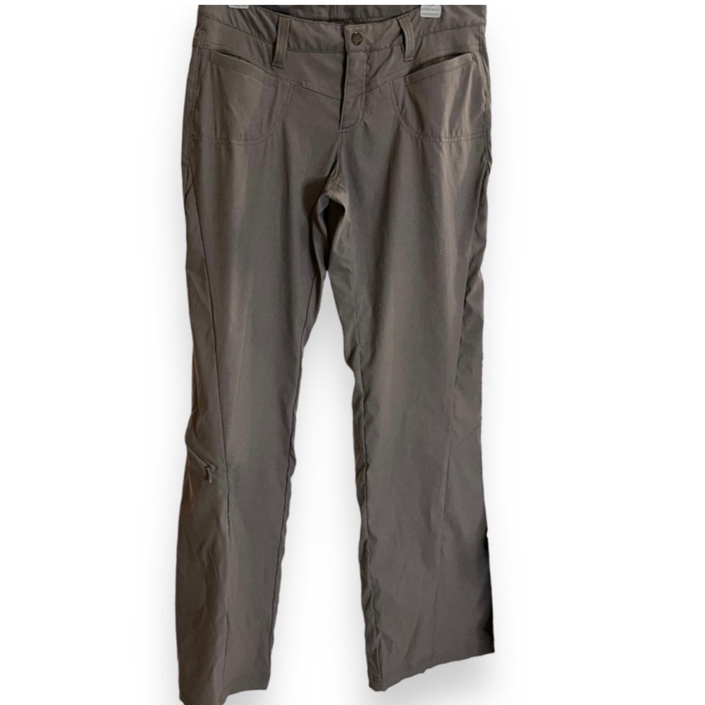 Athleta straight leg outdoor hiking zip pocket trouser pants size 8